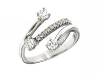 Anello Mirco Visconti Donna Trilogy in Oro bianco Diamante 0.53 Ct MN22 - MN22
